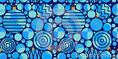 Blue christmas decoration pattern texture effect Vector Illustration